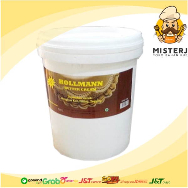 

Hollman Butter Cream Vanilla 8 Kg | Kemasan Pabrik | Butter Cream Siap Pakai | Topping Kue Tart Siap Pakai Instan Rasa Vanilla