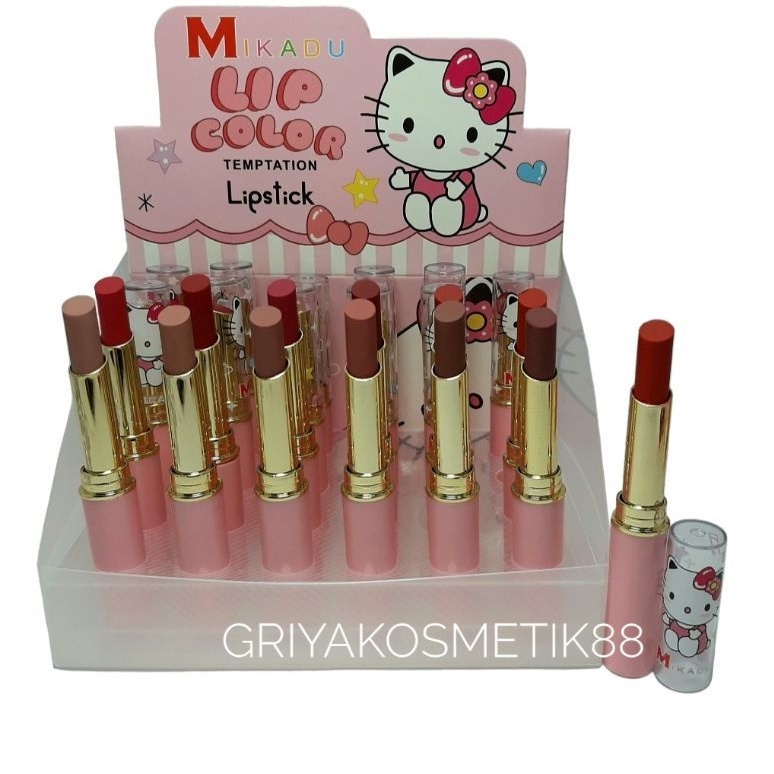 LIPSTIK MIKADU HELLO KITTY WARNA LUSINAN