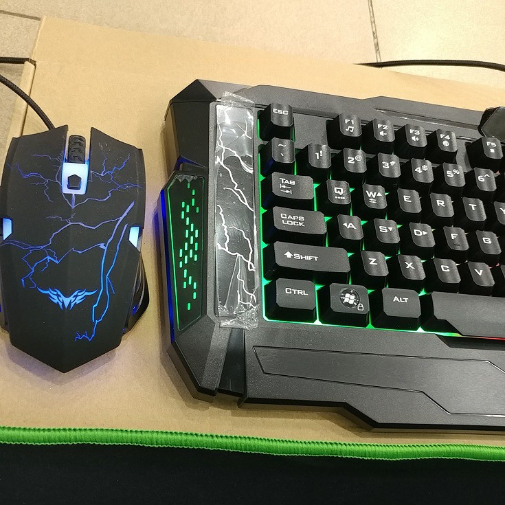 Backlit RGB Keyboard Ft Gaming Mouse Ft Mousepad Banruo Cs 9230