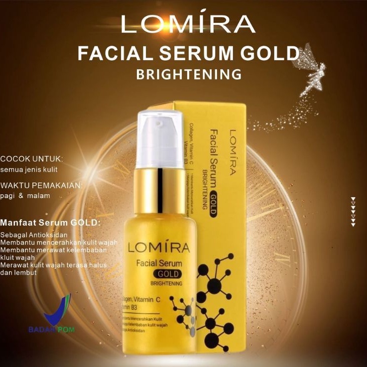 LOMIRA FACIAL SERUM GOLD BRIGHTENING | SERUM WAJAH