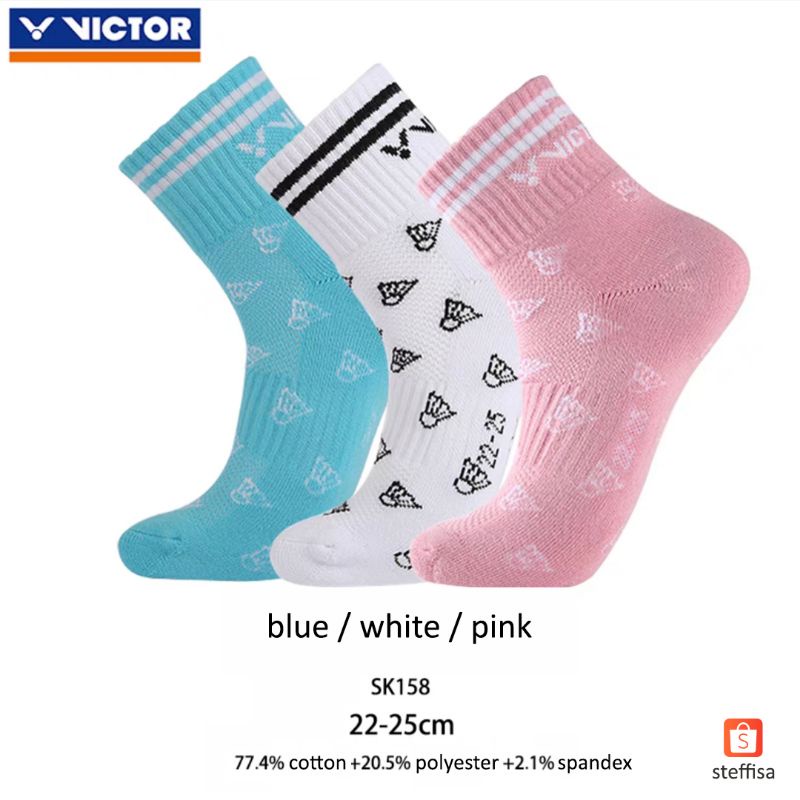 KAOS KAKI VICTOR | kaus kaki olahraga badminton bulu tangkis sport socks original new cewek cowok laki perempuan cod sk 163 158 252