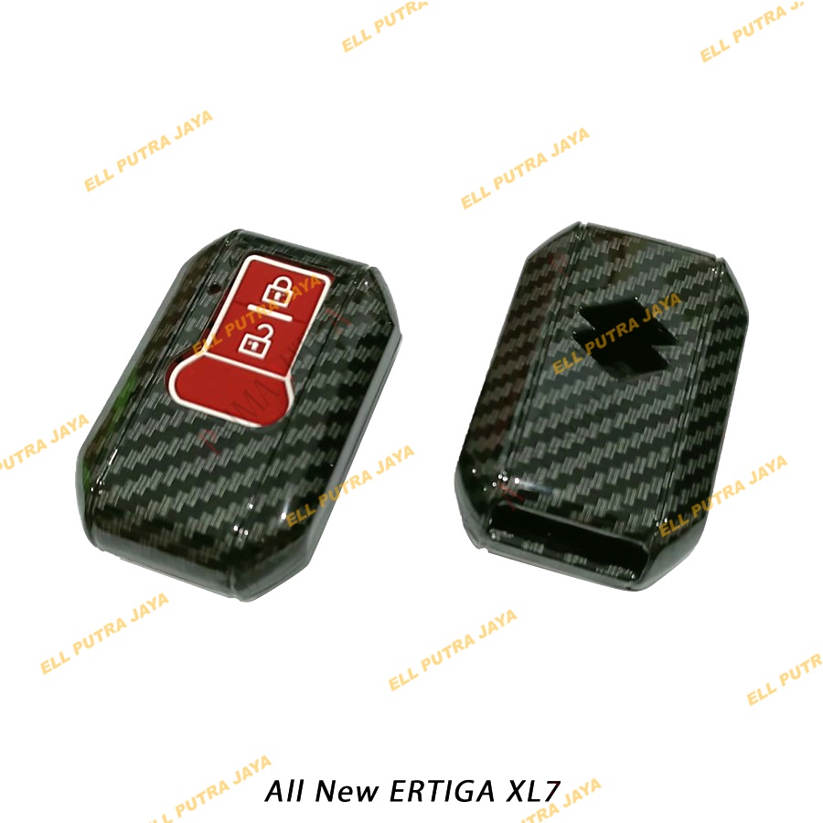 Casing Kunci Remote Mobil Carbon Fiber - All New ERTIGA XL7