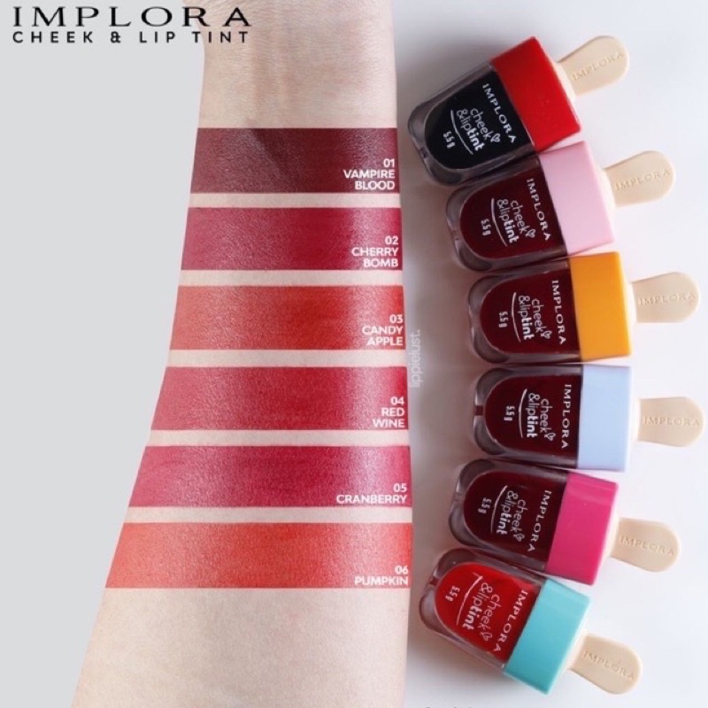 IMPLORA CHEEK AND LIPTINT ORIGINAL MURAH