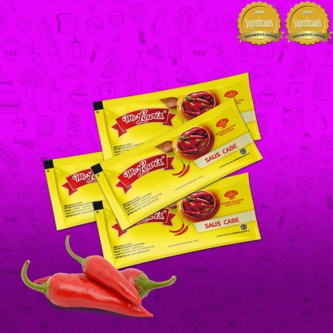 

Mc Lewis Chili Sauce Sachet - 25x9g