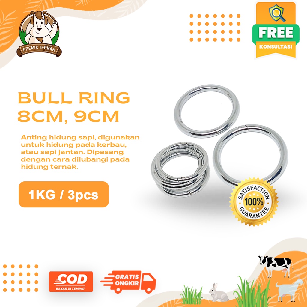 Bull Ring Cincin Anting Hidung Sapi Diameter 9cm &amp; 8cm