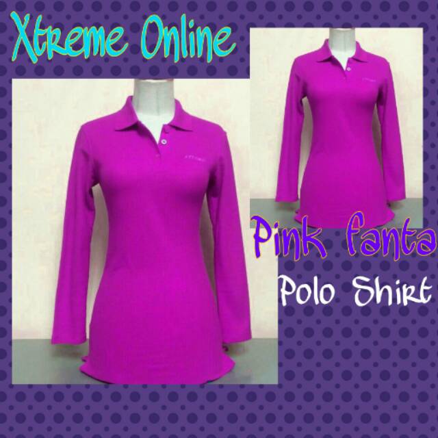 Kaos polo shirt lengan panjang wanita pique katun lacoste