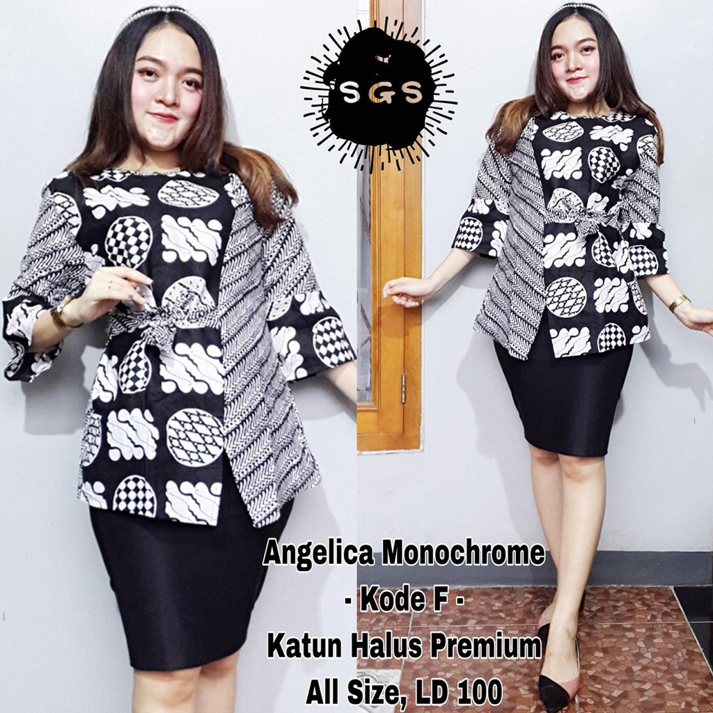 5200 Model Baju Batik Lengan Lonceng HD Terbaru