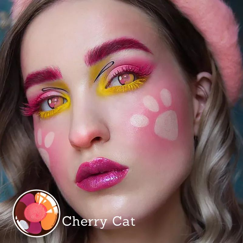 SOFTLENS CHERRY CAT COSPLAY HALLOWEEN ANIME CRAZY LENS