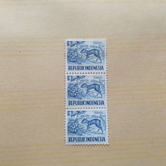 Perangko Dari Indonesia Yang Langkah, unik REPUBLIK INDONESIA 5 CENT KANTJIL