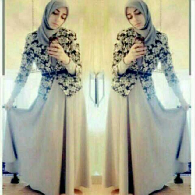 Set flower hijab