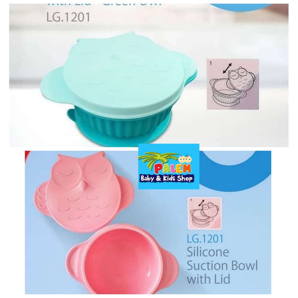 Little Giant LG 1201 Silicone Suction Bowl With Lid