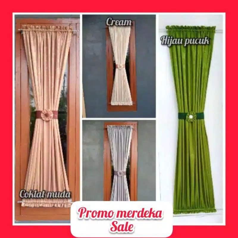 Gorden kupu2 //Gorden jendela ikat tengah //Gorden jendela minimalis