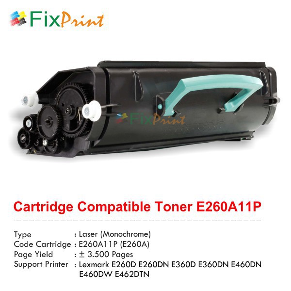 Cartridge Toner Compatible Lexmark E260A11P  Printer Lexmark E260D Murah