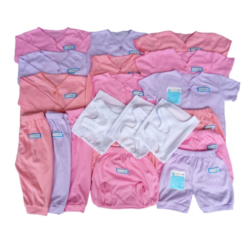 21pcs Paket Perlengkapan Baju Bayi Celana Kado Newborn SNI Promo 8.8