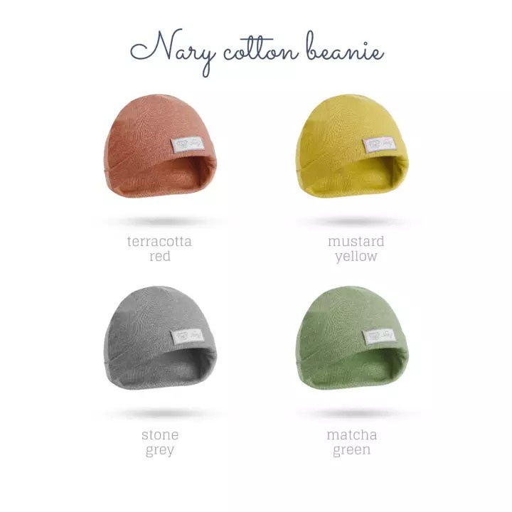 NARY Beanie Topi Bayi  Newborn Nature Series