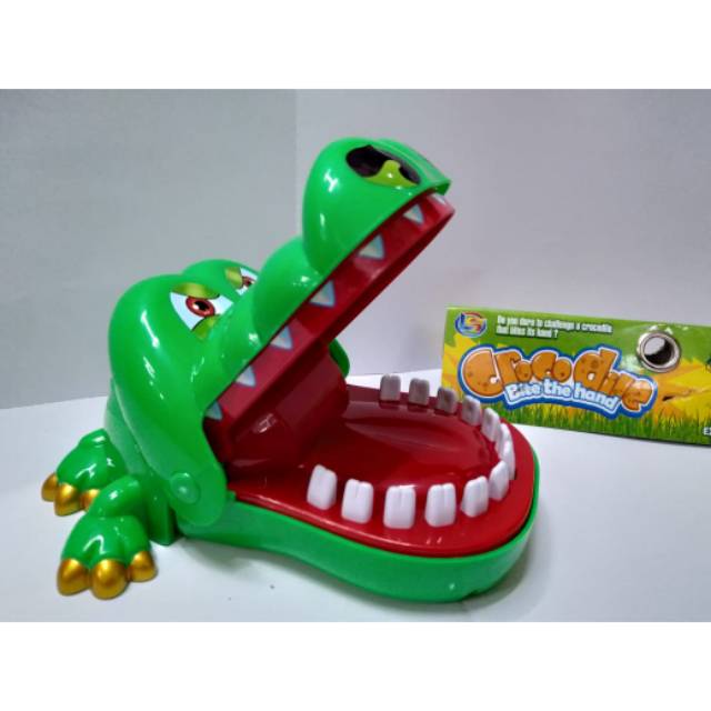 Mainan buaya gigit tangan/Crocodile dentist game/Buaya Prank