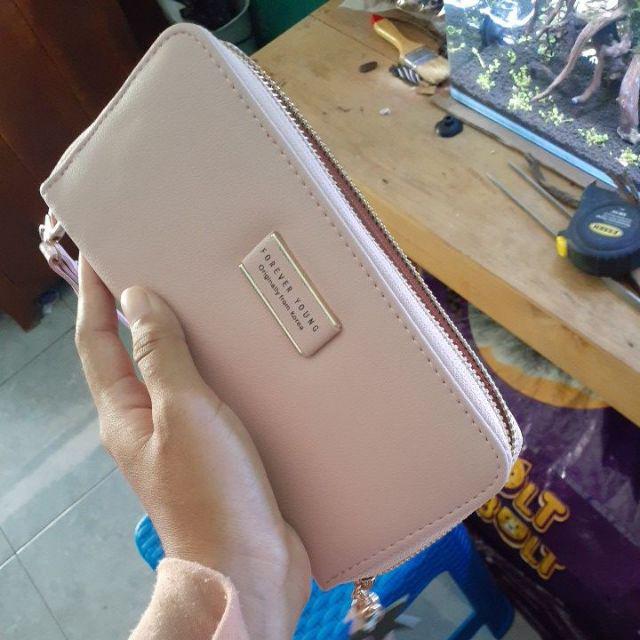 Peonia Dompet Wanita Panjang Hp Import Wallet Korea 