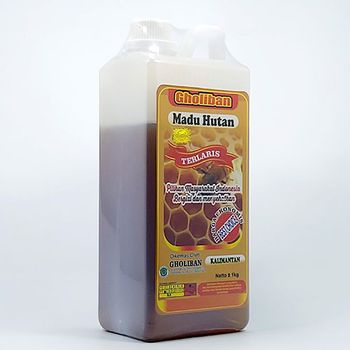 

Madu Hutan Kalimantan Gholiban Asli 1000 gram - Madu Murni 1 Kg Plus Bee Pollen dan Royal Jelly 1Kg