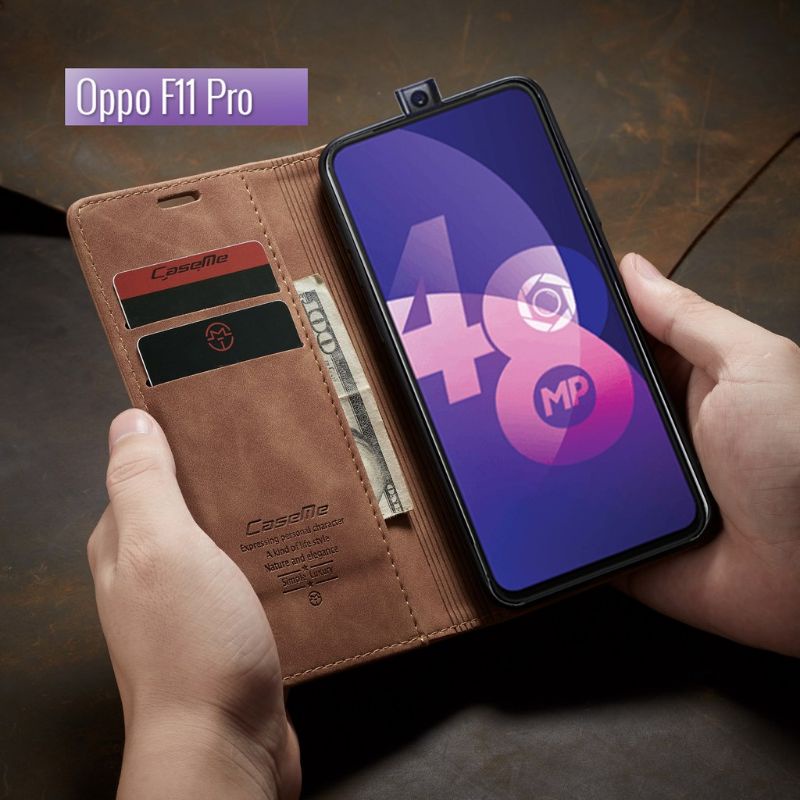 Flip Case Oppo F11 / Oppo F11 Pro Original CASEME Leather Wallet Casing F11Pro