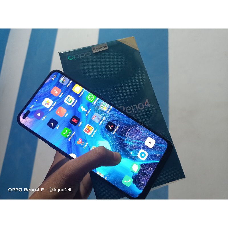 OPPO RENO 4 RAM 8/128 FULLSET  HP SECOND BERKUALITAS