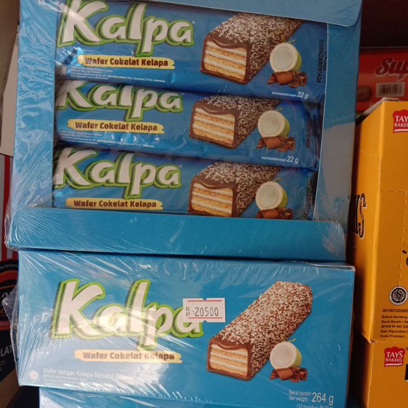 

[Harga grosir] Kalpa wafer coklat kelapa 1 box isi 12 bungkus