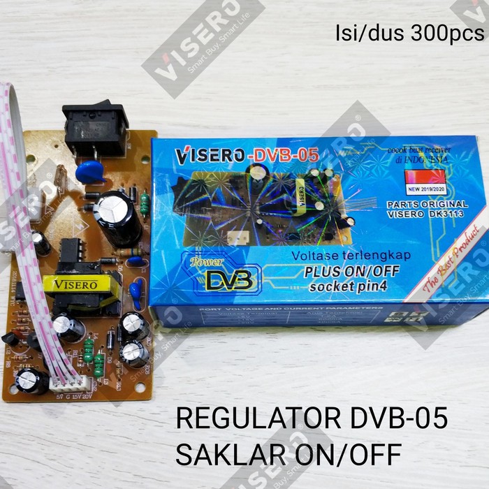 Regulator DVB Universal Saklar On / Off Biru Visero (WD-DVB-05)