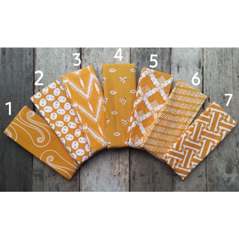 Kain Batik Cap Pekalongan/ Batik Cap Motif Garutan / Batik Cap Kuning/ Batik Soft