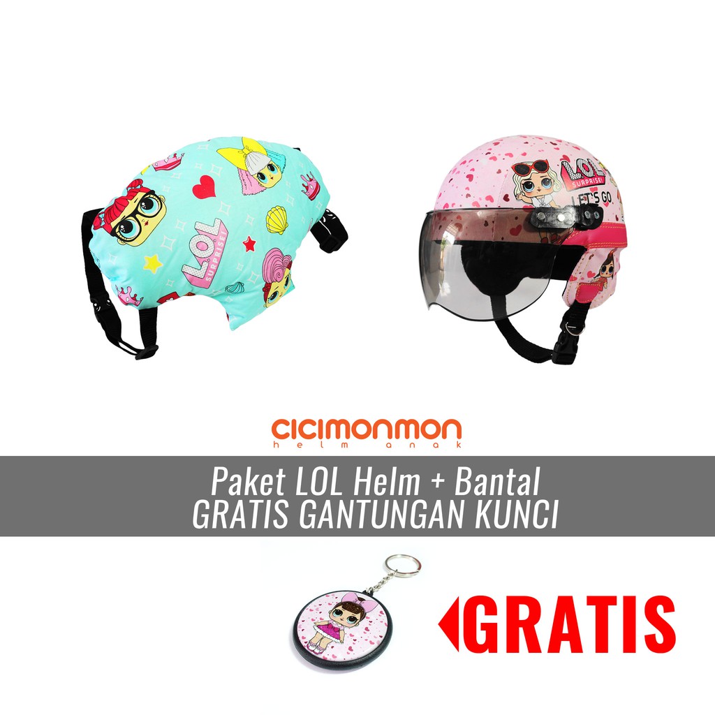 GRATIS GANCI Paket LOL Helm + Bantal