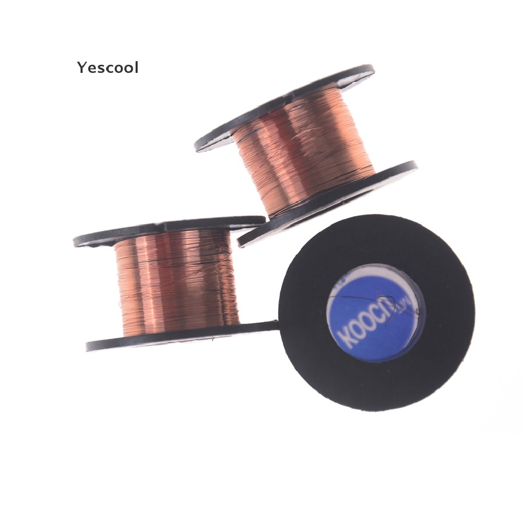 Yescool 11M 0.1mm Kawat Tembaga Tipis Lapis Enamel Untuk DIY Rotor