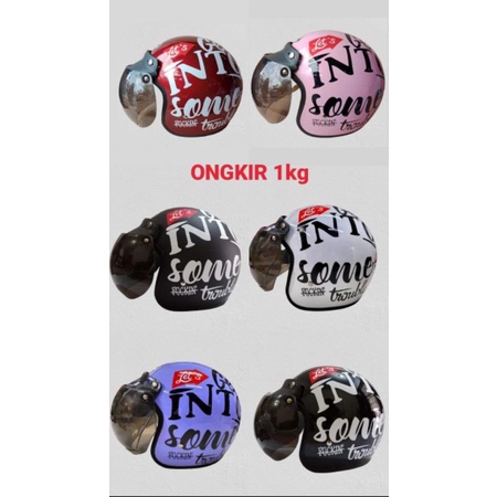 HELM BOGO MOTIF TULISAN/ HELM BOGO MOTIF DEWASA SNI/ HELM BOGO MOTIF PRIA  DAN WANITA