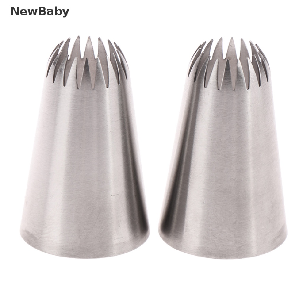 NewBaby D66 #18 Open Star Icing Nozzle Piping Tip Stainless Steel Cake Decorating Tips ID