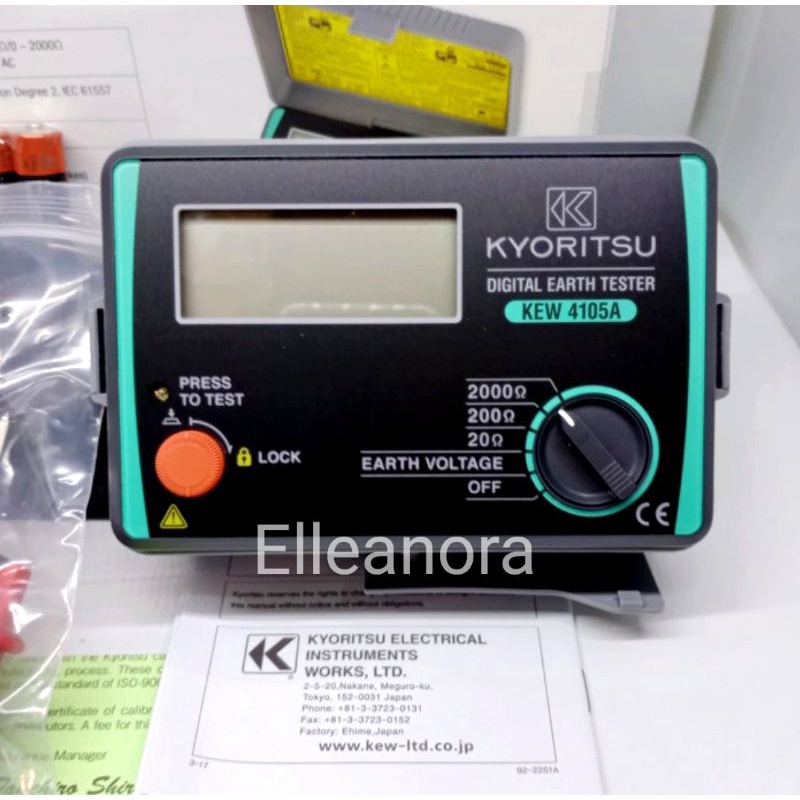 Earth Tester Kyoritsu 4105A / Grounding Tester Kyoritsu KEW 4105A