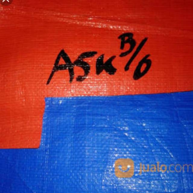 Terpal plastik/terpal tenda A5 ukuran 4x6