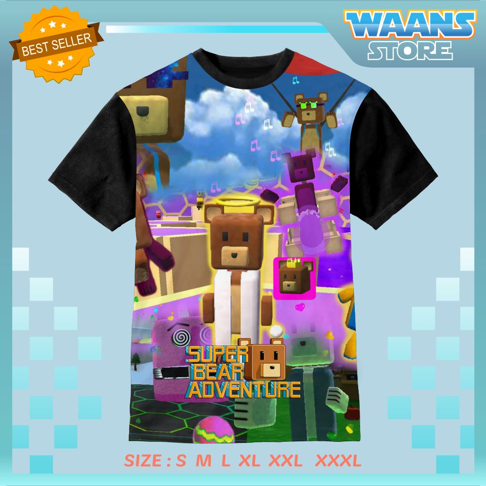 Kaos Anak Super Bear Adventure Game 3D