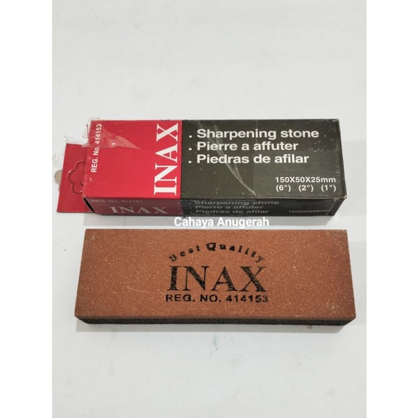 Batu Gosok Inax 6 inch 8 inch / Batu Asah Inax / Pengasah Pisau