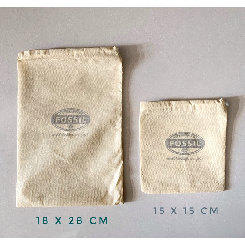 dustbag dompet sablon fo*sil