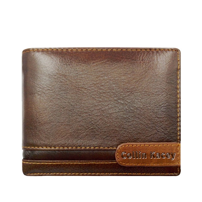 [ORIGINAL] Collin Kacey Dompet Lipat Pria Import Kulit Sapi Asli Short Men's Wallet Genuine Leather