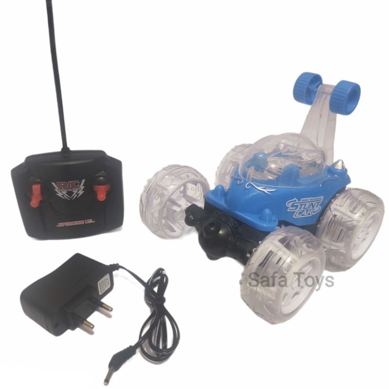 Rc stunt car bisa berputar 360 rotation mainan remote control charger