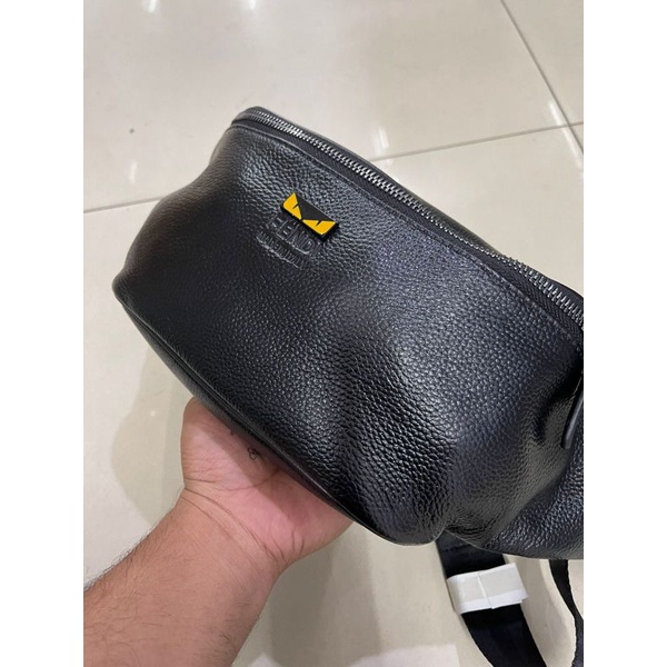 WaistBag Pinggang kulit Fendi Pria/Wanita Cross body Fendi leather High quality