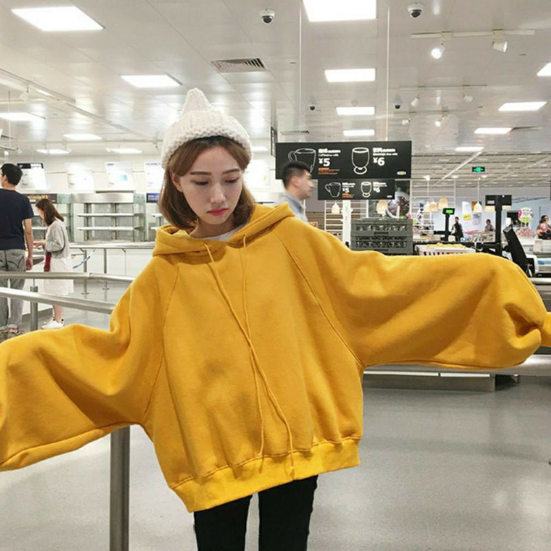 sweater hoodie oversize wanita terbaru 2021 (JP)