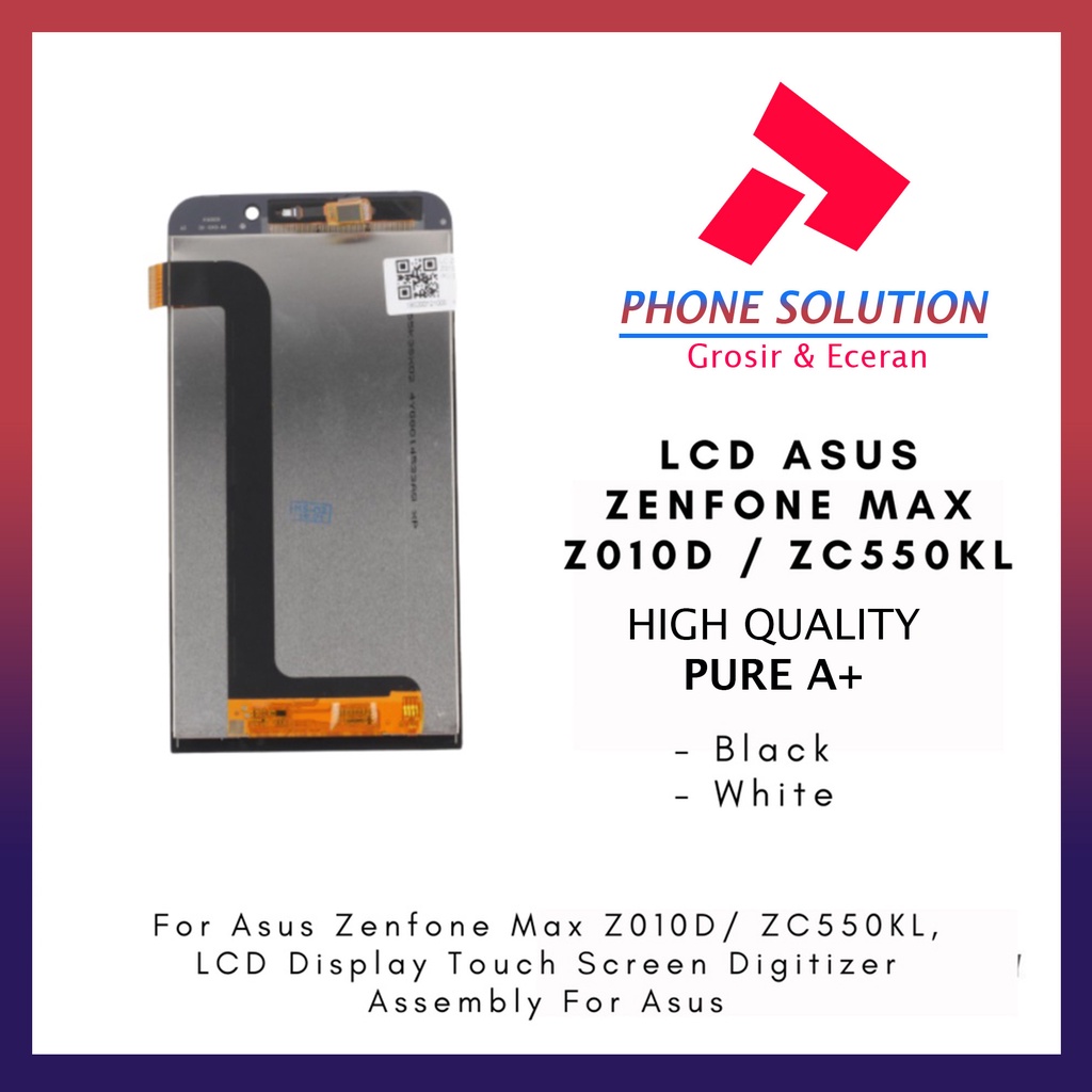 LCD Asus Zenfone Max  LCD Asus Zenfone Z010D  LCD Asus Zenfone ZC550KL Fullset Touchscreen // Supplier LCD Asus Zenfone Max - Garansi 1 Bulan