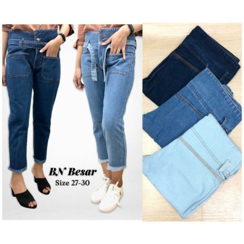 Kalle Boyfriend Jeans - jeans rawis free belt tali