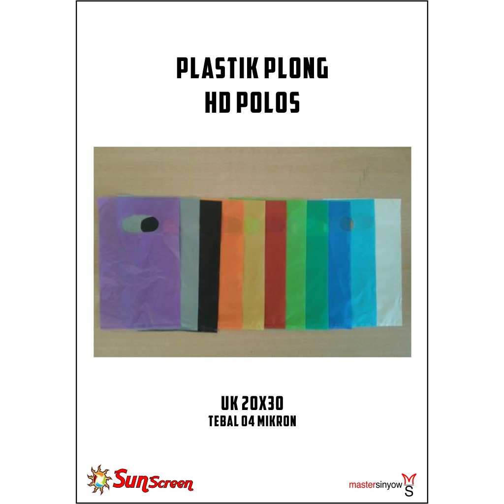 Plastik Packing Olshop Plong HD ukuran 20x30 Polos bisa COD