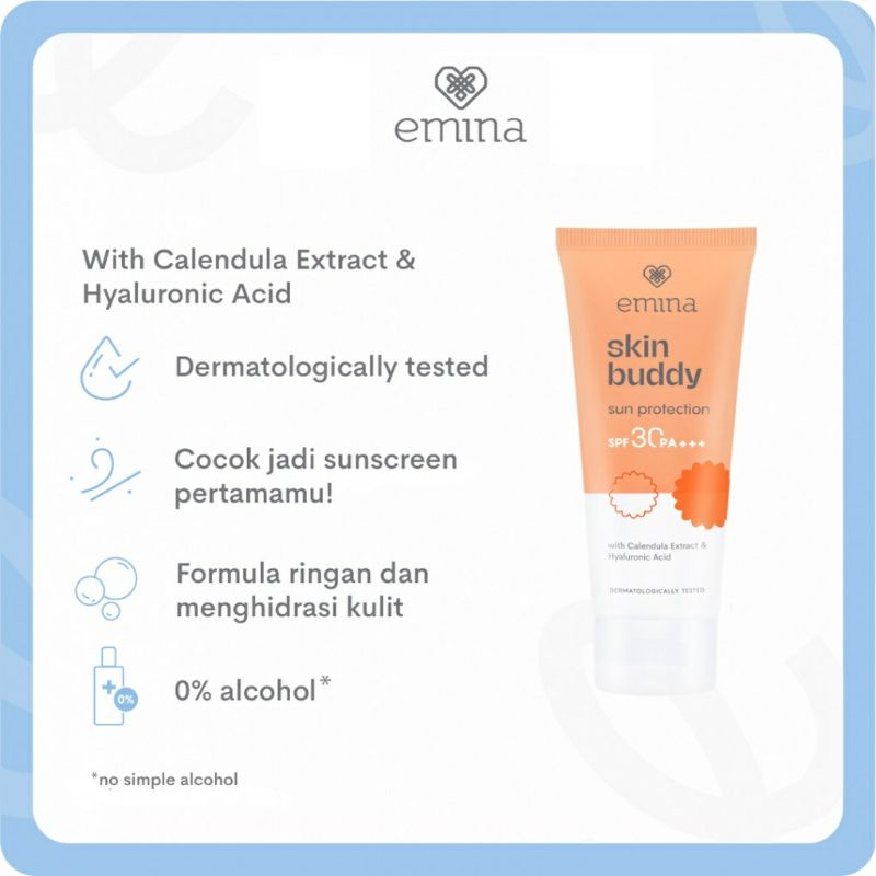 ☃Cutezz_Ching1☃Emina Skin Buddy Sun Protection SPF 30 PA+++ 60ml