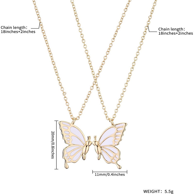 IFYOU Kalung Choker Desain Kupu-Kupu Warna-Warni Gaya Korea Untuk Wanita