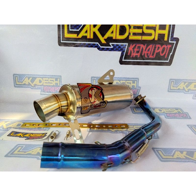 KNALPOT KAWAHARA LEHER BLUEMOON (INLET 38/50) BEAT MIO VARIO AEROX SCOOPY NMAX PCX LEXI ADV DLL