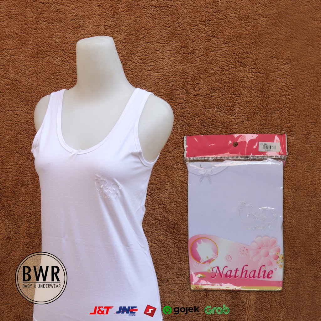 SINGLET NATHALIE | Kaos Dalam Wanita Dewasa | Tangtop Nathalia | Tangtop Putih Polos