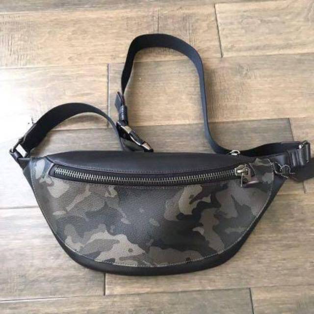 Coach Warren Belt Bag Camo men ink tas selempang bumbag slingbag