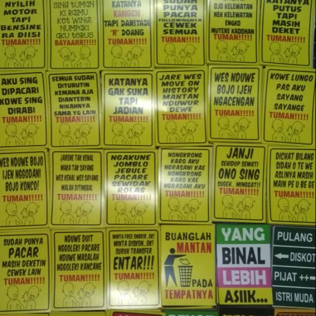 

STICKER KATA KATA LUCU MURAAAHH!!!