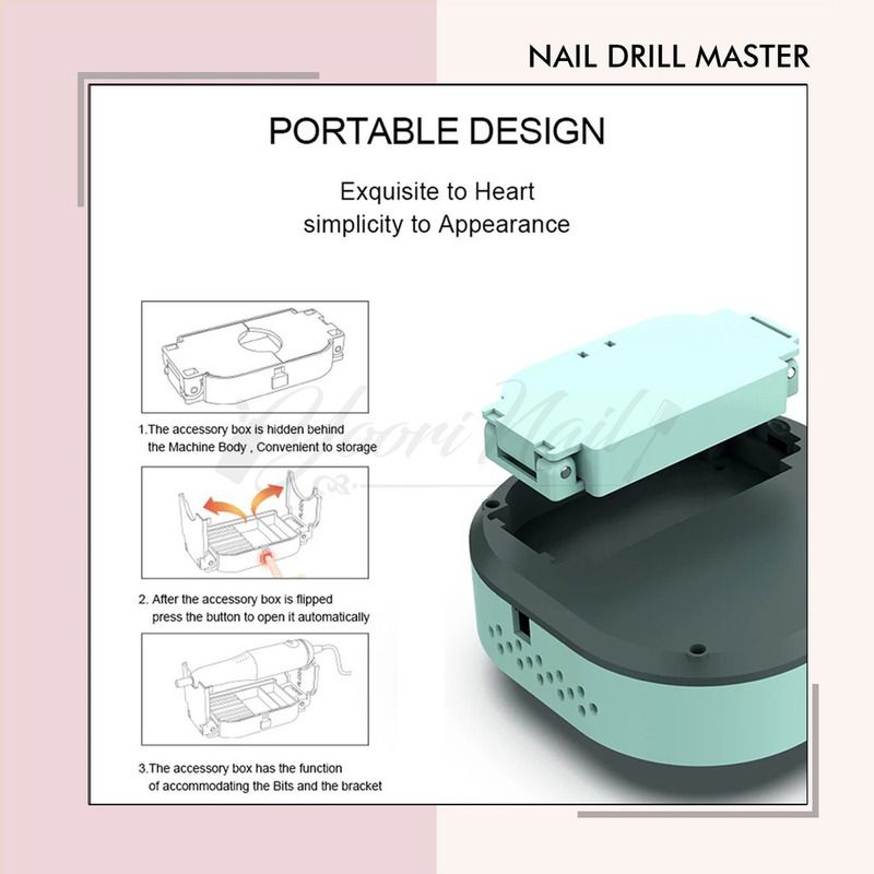 Nail drill master grinding machine manicure electric kikir kuku